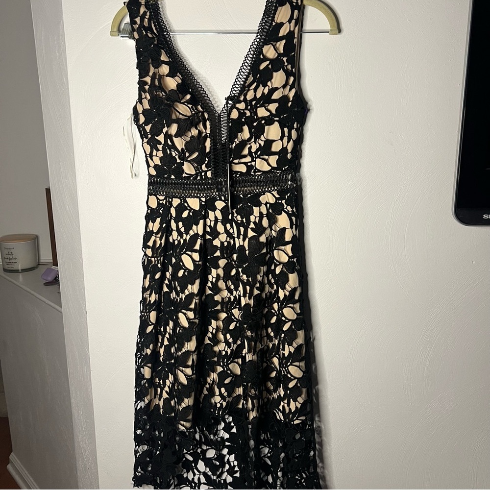 Elegant Black Lace Dress